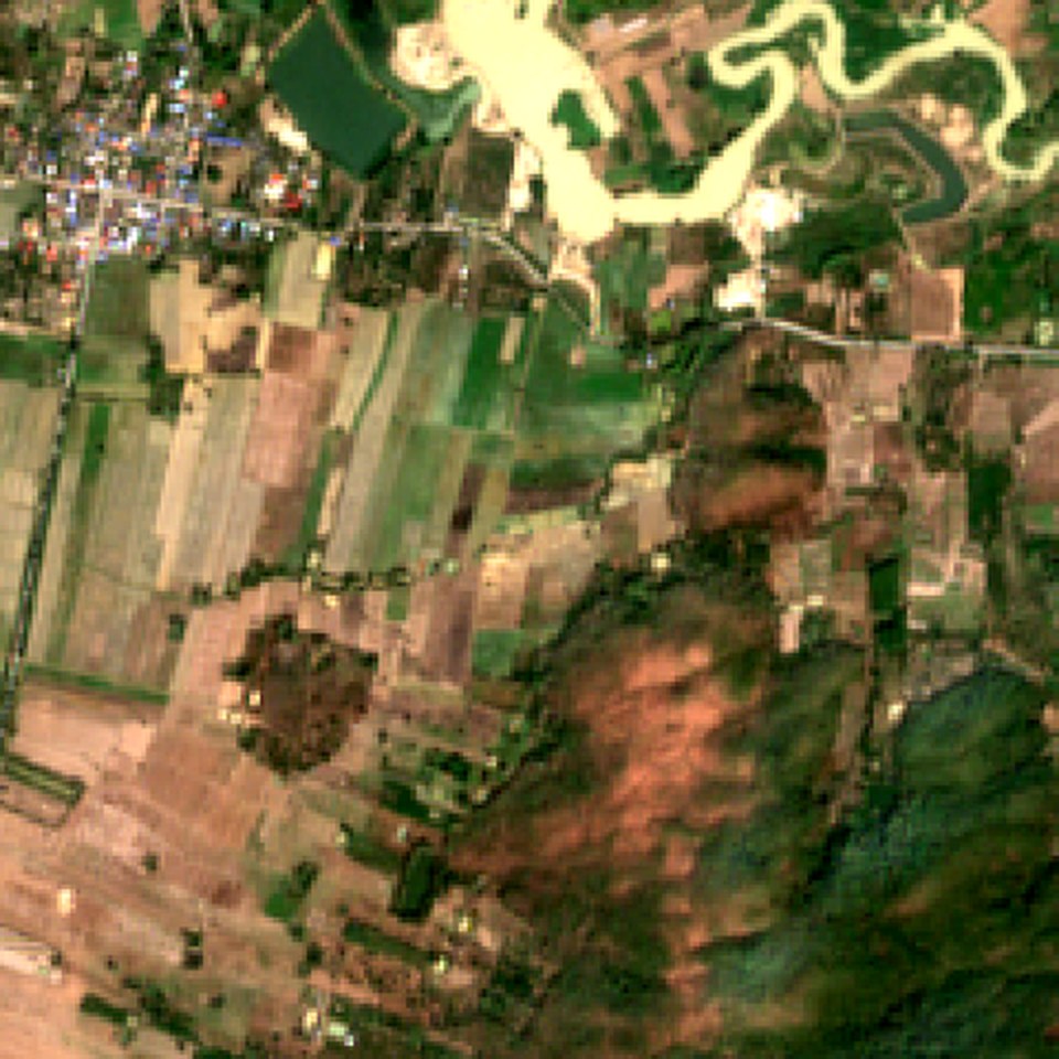 Sentinel-2 image chip over Thailand